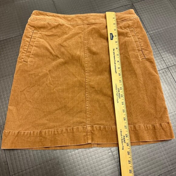 TALBOTS WOMENS MEDIUM CORDORUY TAN SKIRT SIZE 10P - Picture 2 of 6